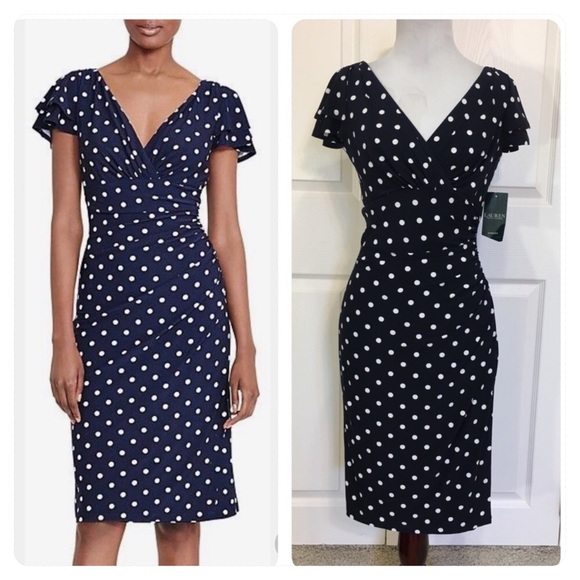 lauren ralph lauren polka dot dress